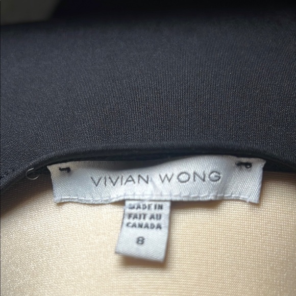 Vivian Wong LBD Black flare dress. Size Small - Picture 2 of 5